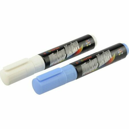 HILLMAN Blue/White Window Marker 2 pk, 3PK 847341